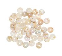 sourcing map 50 Pcs Natural Shell Buttons, 2 Hole Mother of Pearl Buttons 11.5mm Sewing Craft Buttons for Shirt Sewing DIY Crafts Decoration, White