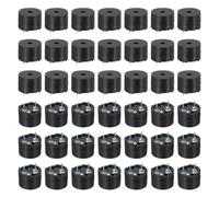 sourcing map 50 Pcs Passive Buzzer DC 1.5-12V 12x8.5mm Electric Tone Buzzer Alarm Piezo Beep Sounder Continuous Sound Beep for Physics Circuits Alarm Safety Development Boards House Shop