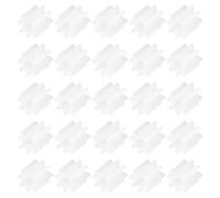 sourcing map 50 Pcs Plastic Gears 8 Teeth Plastic Motor Gear Model 82A Reduction Gear for RC Car Model DIY Robot (White, Module 0.5)