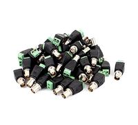 sourcing map 50 Pcs Screw Terminal Coaxial Cat5 to BNC Female Jack Video Balun Connector