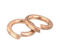 sourcing map 50 Pcs Spring Lock Washer, M6 Split Lock Washer Assortment Copper Lock Washers for Screws Bolts Nuts