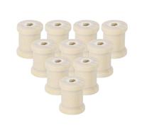 sourcing map 50 Pcs Wooden Empty Spool, 9/16in Unfinished Wooden Spools Wire Weaving Bobbins Empty Thread Spools for Crafts DIY Art Embroidery Sewing Thread Twine