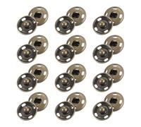 sourcing map 50 Sets Sewing Snap Buttons, 15mm Press Buttons Metal Snap Fasteners for Clothes DIY Crafts, Bronze