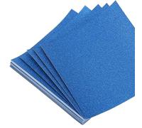 sourcing map 50 Sheet Glitter Origami Paper 6x6 Inch Sparkle Square Folding Sheet 15x15 cm Craft Folding Paper for DIY Craft and Arts, Bright Blue
