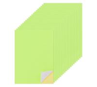 sourcing map 50 Sheets Printable Sticker Paper, 8"x12" A4 Self Adhesive Sticker Backing Paper 250gsm for Craft Scrapbooking Inkjet Printer, Light Green