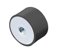sourcing map 50 x 30mm M10 Thread Female Rubber Mounts,Vibration Isolators,Replaces Anti Vibration Pads Flat Silentblock Base Block
