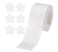 sourcing map 500 Labels White Daisy Stickers 1 Inch Daisy Shaped Sticker Labels Self-Adhesive Cute Decals for Envelope Valentine's Day Scrapbook Award Charts