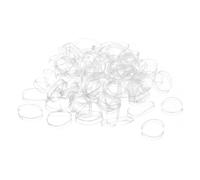 sourcing map 500 Pack Rubber Band Stretchable Rubber Elastic Band Clear 13mm x 3mm Hair Rubber Bands for Home Office