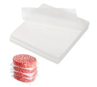 sourcing map 500 Pcs Unbleached Parchment Paper Baking Sheets Squares, 6 Inch Hamburger Patty Paper, for Baking Grilling or Meat Storage, White