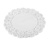 sourcing map 500 Pcs White Lace Paper Doilies 8.5 Inch Round Paper Doilies Tableware Disposable Paper Decorative Paper Placemats for Wedding, Birthday, Cakes, Desserts, Tableware Food