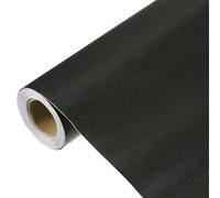 sourcing map 500 x 40cm Black Wallpaper, Peel and Stick Wallpaper, Black Contact Paper Solid Color Vinyl Self-Adhesive Wall Paper Decorative for Wall Covering