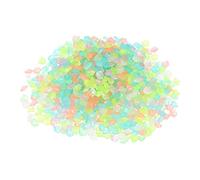 sourcing map 5000pcs Glow Rocks 3-5mm Glow Pebbles Decoration in the Dark Luminous Stones Decor DIY Decorative Multicolored for Garden, Potted Plant, Fish Tank