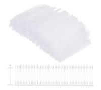 sourcing map 5000Pcs Standard Tagging Barb Fasteners, 20mm/0.79 Inch Tagging Gun Fasteners PP Plastic Tag Barbs Pins Attachments for Clothing Price Label Garment Retail, White