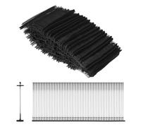 sourcing map 5000Pcs Standard Tagging Barb Fasteners, 35mm/1.38 Inch Tagging Gun Fasteners PP Plastic Tag Barbs Pins Attachments for Clothing Price Tag Label Garment Retail, Black
