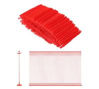 sourcing map 5000Pcs Standard Tagging Barb Fasteners, 50mm/1.97 Inch Tagging Gun Fasteners PP Plastic Tag Barbs Pins Attachments for Clothing Price Label Garment Retail, Red