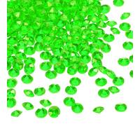 sourcing map 5000Pcs Wedding Table Scatter Confetti Fake Crystals Acrylic Diamonds Rhinestones Vase Fillers Gems for Crafts, Party, Table Centerpiece Decor, Bridal Shower Party (Green, 4.5mm)
