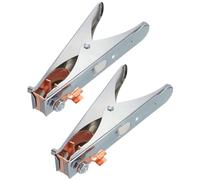 sourcing map 500A Welding Ground Clamp, A-Shape Welder Machine Grounding Clamp Earth Ground Cable Wire Clip Iron Chrome Plated for Welding Machine Pack of 2