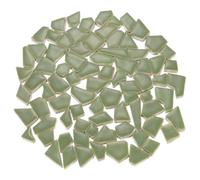 Sourcing Map 500g/1.1LB Irregular Ceramic Mosaic Tiles, 1.3-2 cm, Seaweed
