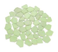 Sourcing Map 500g/1.1LB Irregular Ceramic Mosaic Tiles, 2.3-4.2 cm, Green, 1 pc