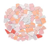 sourcing map 500g/1.1LB Irregular Ceramics Mosaic Tiles, 1.3-2 cm Bulk Stained Ceramic Mosaic Pieces Stones Mosaic Kits for DIY Art Craft Projects Home Decor, Mixed Red