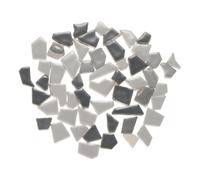 sourcing map 500g/1.1LB Irregular Ceramics Mosaic Tiles, 1.3-2 cm Bulk Stained Ceramic Mosaic Pieces Stones Mosaic Kits for DIY Art Craft Projects Home Decor, Mixed Grey
