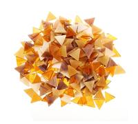 sourcing map 500g/1.1lb Mixed Color Triangle Mica Mosaic Tiles, 725 Pcs Glitter Crystal Mica Mosaic Tiles Stained Mica Piece for DIY Art Crafts, Mixed Brown