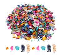 sourcing map 500g Crushed Shells Irregular Natural Mosaic Sea Shell Fragments for Home Decoration Art Crafts DIY Projects Multicolor