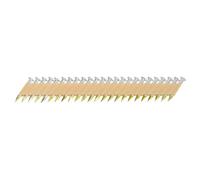 sourcing map 500Pcs 34 Degree 0.148" x 1-1/4" Framing Nails, Galvanized Carbon Steel Paper Collated Nails for Furniture/Constructions, Color Zinc