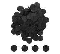 Sourcing Map 500pcs Black Non-Woven Round Felt Circles, 10mm/3/8" Pre-Cut Craft Pads for DIY Sewing Projects