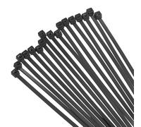 sourcing map 500PCS Cable Zip Ties 6 Inch, Self-Locking Nylon Wire Ties with 30 lbs Tensile Strength for Indoor and Outdoor, Black