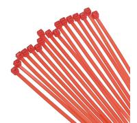 sourcing map 500PCS Cable Zip Ties 6 Inch, Self-Locking Nylon Wire Ties with 30 lbs Tensile Strength for Indoor and Outdoor, Red