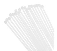 sourcing map 500PCS Cable Zip Ties 8 Inch, Self-Locking Nylon Wire Ties with 30 lbs Tensile Strength for Indoor and Outdoor, White