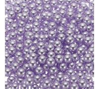 sourcing map 500Pcs Faux Pearl for Vase Filler, 10mm No Hole ABS Round Pearls for Crafting, Jewelry Making, Vase Filler, Cosmetic Boxes, DIY Parts, Table Scatter, Home Decoration, Light Purple