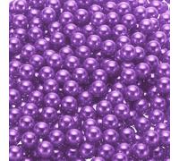 sourcing map 500Pcs Faux Pearl for Vase Filler, 10mm No Hole ABS Round Pearls for Crafting, Jewelry Making, Vase Filler, Cosmetic Boxes, DIY Parts, Table Scatter, Home Decoration, Deep Purple