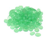 sourcing map 500pcs Glow Rocks 8-11mm Glow Pebbles Decoration in the Dark Luminous Stones Decor DIY Decorative Light Green for Garden, Potted Plant, Fish Tank