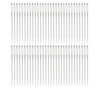 sourcing map 500pcs Large Eye Stitching Needles 1.57Inch Bulk Sewing Needles Stainless Steel Leather Needle Embroidery Needle Yarn Knitting Hand Sewing Needles