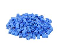 sourcing map 500Pcs Mini Dice, 5mm/0.2" Acrylic Tiny Six Side Game Dot Square Dice Bulk for Table Board Game Party Activities, Blue/Black