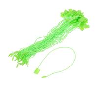 sourcing map 500Pcs Nylon Hang Tag String 6.7Inch Snap Lock Pins Loop Price Tag Fastener Plastic Tags Ties Tag Tags for Clothes String Tags Tags with String Green