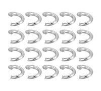 sourcing map 500Pcs Open Jump Ring, 6mm 316 Stainless Steel O Rings, Split Rings Circle Clasp Connecting Rings for Jewelry Making Supplies Necklace Repair, Silver