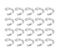 sourcing map 500Pcs Open Jump Rings, 5mm 316 Stainless Steel O Rings, Split Rings Circle Clasp Connecting Rings for Jewelry Making Supplies Necklace Repair, Silver