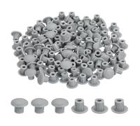 sourcing map 500Pcs Plastic Hole Plugs, 5/16" x 1/4"(DxH) Hole Cover Tubing End Cap for Round Holes(5mm), Cabinet Furniture Cupboard Shelves, Dark Gray