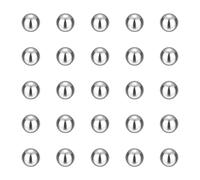 sourcing map 500pcs Precision Balls 5mm Diameter G25 Solid Chrome Steel Bearing Balls for Ball Bearing, Machinery, Automotive, and DIY (Mirror Finish)