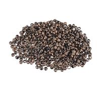 sourcing map 500Pcs Round Crimp Beads, 2mm Metal Spacer Loose Beads Metal Clamp Ends Tiny Stoppers Bead for Bracelet Jewelry Making Craft DIY, Red Bronze