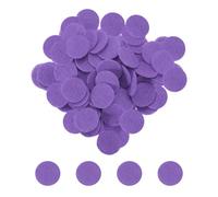 sourcing map 500pcs Round Felt Circles, 10mm 3/8" Pre Cut Felt Craft Pads Non-Woven Mini Felt Fabric Circles for DIY Sewing Handcraft Cut Projects Craft Finishing, Purple
