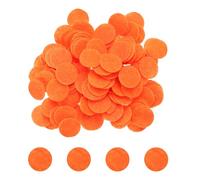 sourcing map 500pcs Round Felt Circles, 10mm 3/8" Pre Cut Felt Craft Pads Non-Woven Mini Felt Fabric Circles for DIY Sewing Handcraft Cut Projects Craft Finishing, Orange