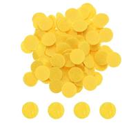 sourcing map 500pcs Round Felt Circles, 15mm 5/8" Pre Cut Felt Craft Pads Non-Woven Mini Felt Fabric Circles for DIY Sewing Handcraft Cut Projects Craft Finishing, Yellow