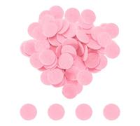 sourcing map 500pcs Round Felt Circles, 15mm 5/8" Pre Cut Felt Craft Pads Non-Woven Mini Felt Fabric Circles for DIY Sewing Handcraft Cut Projects Craft Finishing, Pink