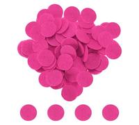 sourcing map 500pcs Round Felt Circles, 15mm 5/8" Pre Cut Felt Craft Pads Non-Woven Mini Felt Fabric Circles for DIY Sewing Handcraft Cut Projects Craft Finishing, Rose Red