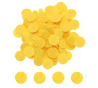 sourcing map 500pcs Round Felt Circles, 20mm 3/4" Pre Cut Felt Craft Pads Non-Woven Mini Felt Fabric Circles for DIY Sewing Handcraft Cut Projects Craft Finishing, Yellow