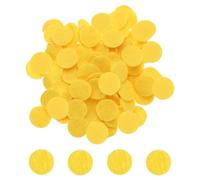 sourcing map 500pcs Round Felt Circles, 30mm 1-1/4" Pre Cut Felt Craft Pads Non-Woven Mini Felt Fabric Circles for DIY Sewing Handcraft Cut Projects Craft Finishing, Yellow